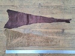 lot cabillaud - métallisée bordeaux/brun - cuir en stock