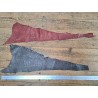 lot cabillaud - gris/irisée acajou - cuir en stock