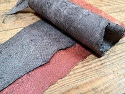 lot cabillaud - gris/irisée acajou - cuirenstock