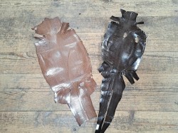 Lot de 2 peaux de cuir de lézard - C - Cuirenstock
