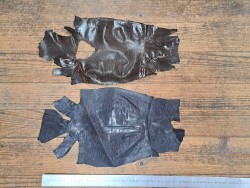 Peau de cuir de lezard - véritable - Cuir en stock