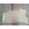 Demi-peau de cuir de veau grain façon écailles de poisson - Jaune ocre