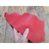 Morceau de cuir de requin - Rouge - maroquinerie - Cuir en Stock