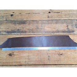 Morceau de collet de vache tannage végétal lisse - Marron
