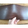 Morceau de collet de vache tannage végétal lisse - Marron