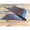 Morceau de collet de vache tannage végétal lisse - Marron