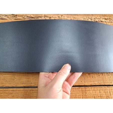 Bande de collet tannage végétal lisse - Bleu marine