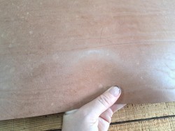 Morceau de collet tannage végétal lisse - Brun pâle