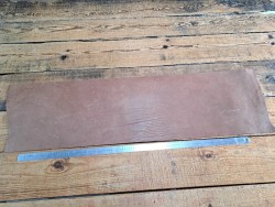 Morceau de collet tannage végétal lisse - Brun pâle