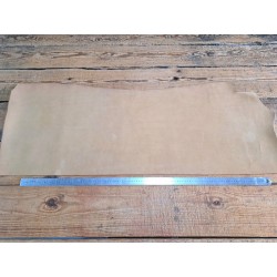 Morceau de collet tannage végétal nubuck - Beige - Cuir en Stock