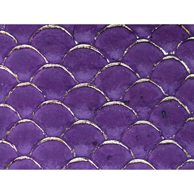 petite peau de tilapia cuirenstock violet et doré maroquinerie petite peau de tilapia cuirenstock violet et doré maroquinerie