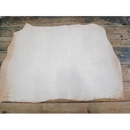 Collet de vache tannage végétal 2,1 mm – cuir naturel 2ᵉ choix