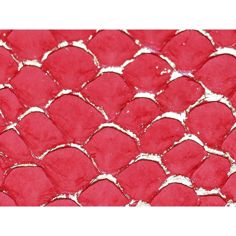 petite peau tilapia cuirenstock rouge et doré maroquinerie petite peau tilapia cuirenstock rouge et doré maroquinerie