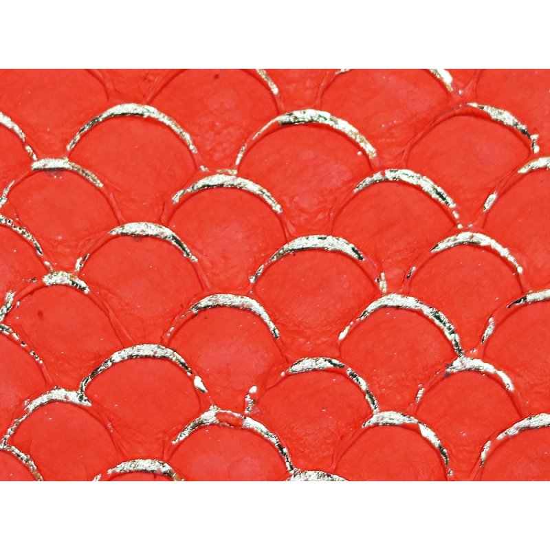 petite peau de tilapia maroquinerie et bijoux cuirenstock orange vif et doré petite peau de tilapia maroquinerie et bijoux cuirenstock orange vif et doré