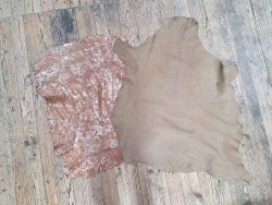 Lot de 2 peaux uniques - Cuir d'agneau et de chèvre - Cuir en Stock