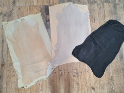 Lot de 3 peaux de cuir stretch - vêtement - divers - cuirenstock