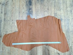 Demi-peau de cuir de veau grainé - Fauve - Cuirenstock
