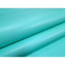 peau de cuir de vache lisse - bleu turquoise - Cuir en stock