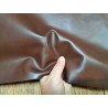 peau de cuir de veau lisse - terre d'ombre - Cuir en stock
