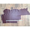 Demi peau - lisse - cuir de veau - lie de vin - cuir en stock