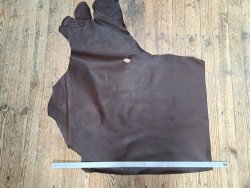 Morceau de cuir gras pullup - Marron - C - Cuir en Stock