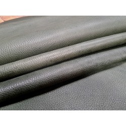 Bande vache grainée - kaki - maroquinerie - cuirenstock