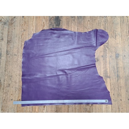 morceau veau - violet - maroquinerie - Cuirenstock