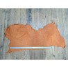 Demi peau - vache - brun orangé - cuir en stock