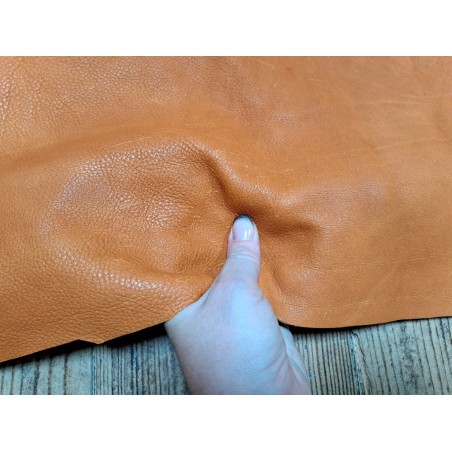 Demi peau - vache - brun orangé - cuirenstock