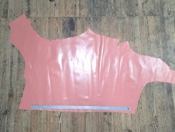 Demi-peau de cuir de veau lisse - Rose - Cuir en Stock
