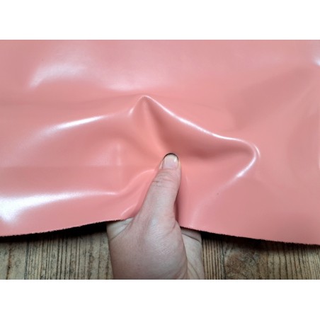Bande de cuir de veau - rose - maroquinerie - ameublement - Cuir en Stock