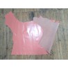 Demi-peau de cuir de veau lisse - Rose - Cuir en Stock