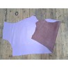 Demi-peau de cuir de vachette lisse mat - Parme - Cuir en Stock