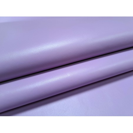 Demi-peau de cuir de vachette lisse mat - Parme - Cuir en Stock