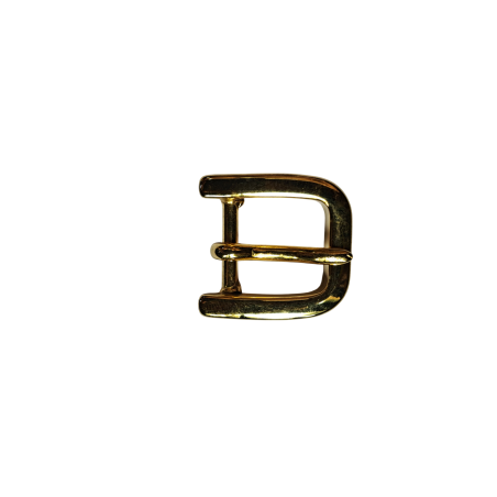 Petite boucle demi D - laiton - 15 mm - Cuir en Stock