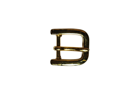 Petite boucle demi D - laiton - 15 mm - Cuir en Stock