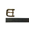 Petite boucle demi D - fil épais - laiton - 15 mm - Cuir en Stock