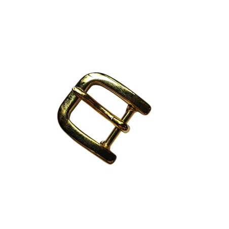 Petite boucle demi D - laiton - 15 mm - Cuir en stock