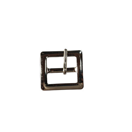 Boucle carrée- nickelé - 20 mm - ceinture - bouclerie - accessoires - cuirenstock