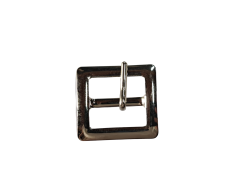 Boucle carrée- nickelé - 20 mm - ceinture - bouclerie - accessoires - cuirenstock
