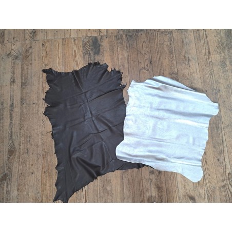 Lot de 2 peaux de cuir à petit prix - Bonnes affaires - Cuir en Stock