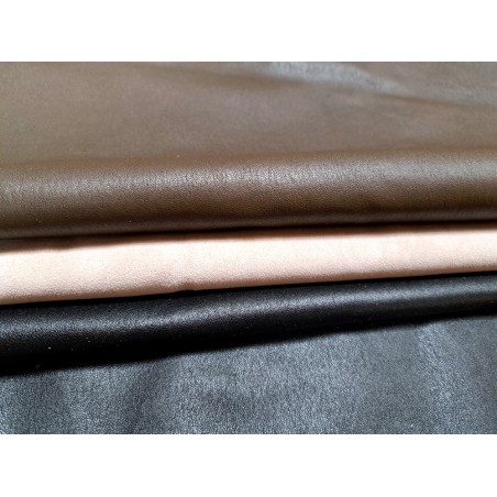 Lot de 3 peaux de cuir stretch - vêtement - divers - Cuir en Stock