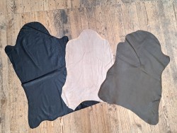 Lot de 3 peaux de cuir stretch - vêtement - divers - Cuir en Stock