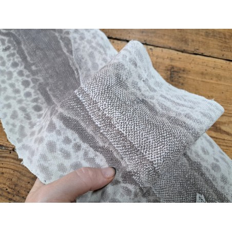 Peau de cuir de serpent karung naturelle - Cuir exotique