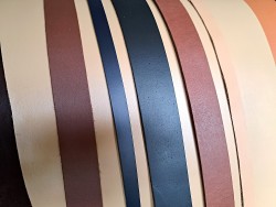 5 bandes de cuir classique ou à effet - 2ème choix