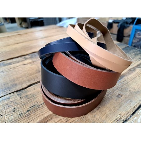 5 bandes de cuir classique ou à effet - 2ème choix