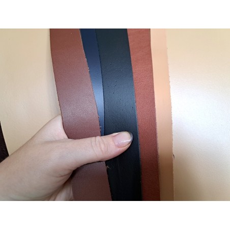 5 bandes de cuir classique ou à effet - 2ème choix