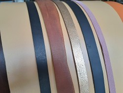 5 bandes de cuir classique ou à effet - 2ème choix