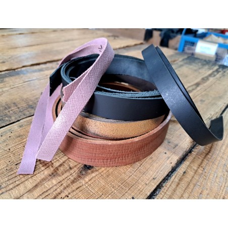 5 bandes de cuir classique ou à effet - 2ème choix