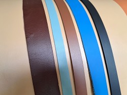 5 bandes de cuir classique ou à effet - 2ème choix